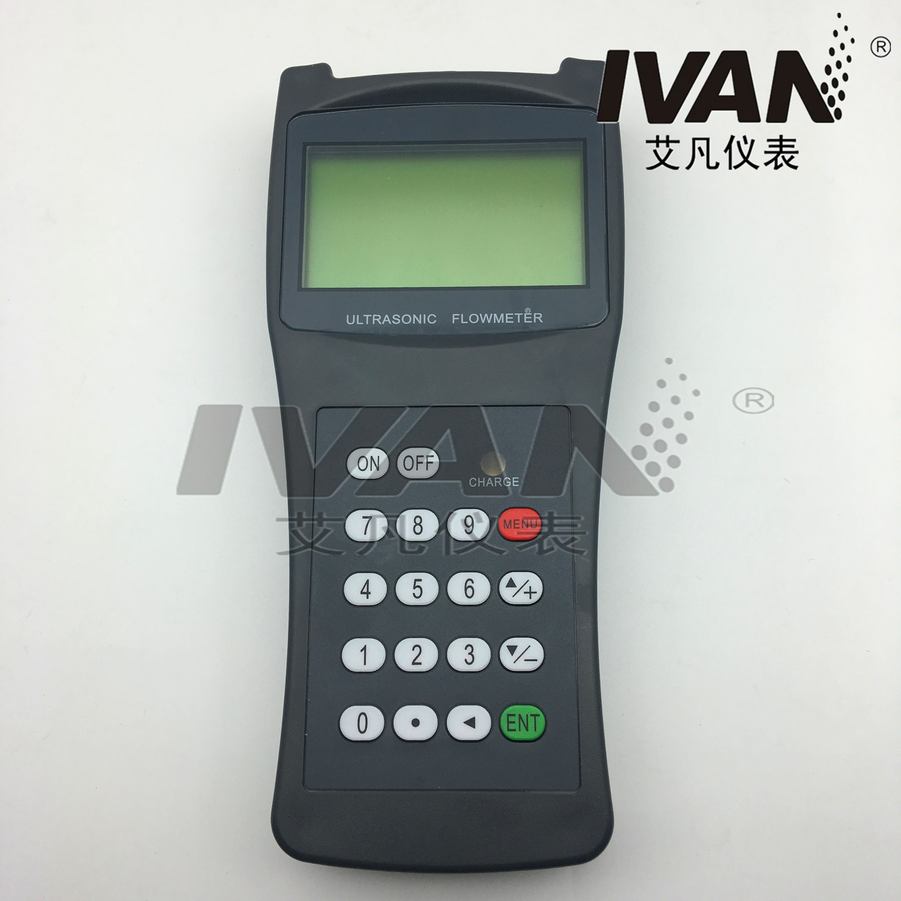 Hand Held Hydraulic Flow Meter Ultrasonic Flowmeter with 7-digit Totalizer and Charger
