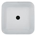 12mm Countertop Vanity Sinks Crystal Square Vessel Bathroom Scratch Resistant
