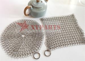 Quality SUS316 Rings Chainmail Cast Iron Pan Scrubber Food Grade wholesale