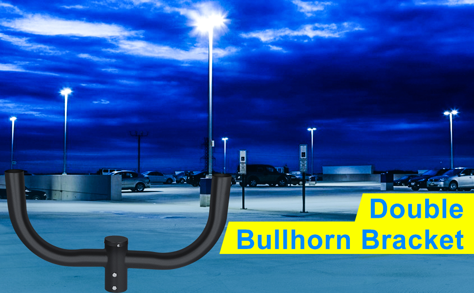 Aluminum Solar Street Light LED Light Mount Bracket for Standard or Nonstandard Pole