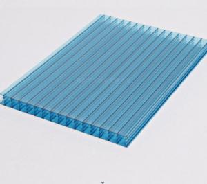 China 6mm 8mm 10mm Polycarbonate Hollow Sheet UV Extruded Clear Multiwall Greenhouse Roof Sheet on sale