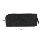 Stationery Felt Pencil Case / Large Zipper Pencil Pouch For School Eco Friendly