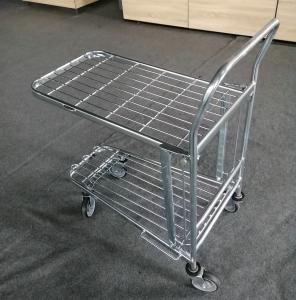 Quality Plateform Supermarket Shopping Trolley Ganvalnized Surface Treatment wholesale