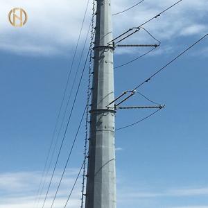 Quality 69KV Steel Metal Utility Pole ASTM A 123 Hot Dip Galvanizing High Durability wholesale