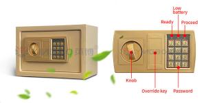 Quality 8.5L 31x20x20cm Electronic Digital Safe With 3 Bolts 2keys wholesale