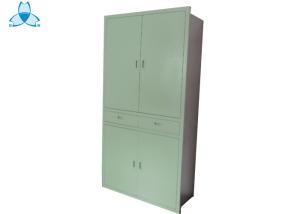 Quality Two Drawer Hospital Medicine Cabinet Thin - Rimmed Without Half Glass Door wholesale