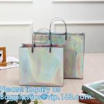 Holographic Rainbow Handbag Reusable Bags, Gym Sports Security Travel Beach