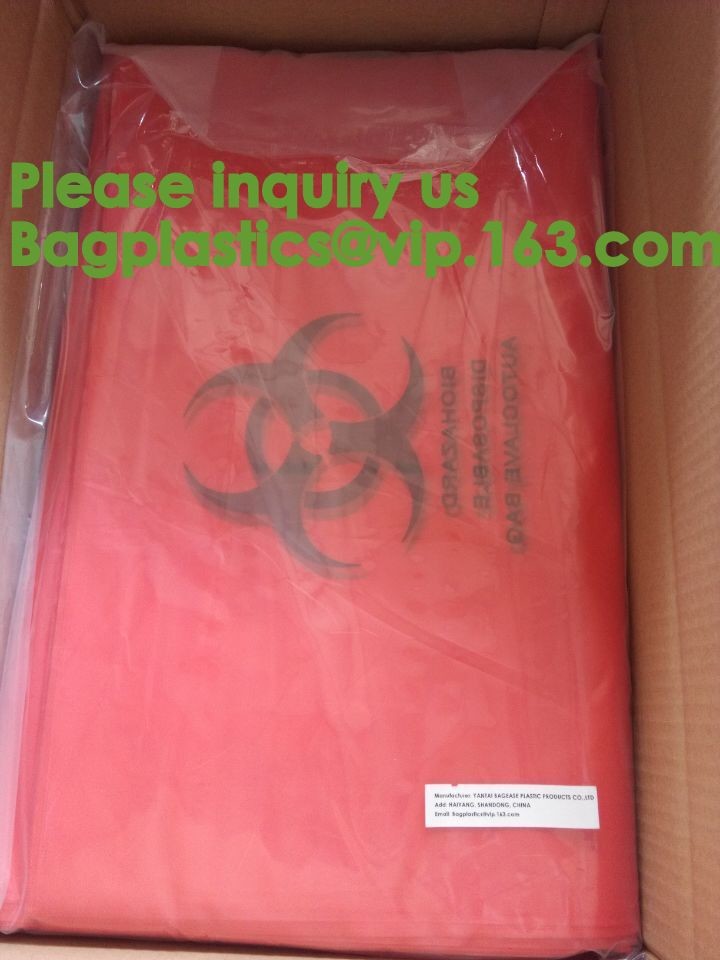 Yellow Bags Danger Biological Hazard,Biological Hazard Clipseal Bag,Biohazard Clinical Waste Bags,Medical and Biohazardo