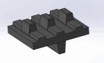 Width 32mm Small Rubber Wheelchair Track Jointless 66 Links