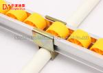Industrial Plastic Roller Track Cold Welded White / Yellow Color For Production