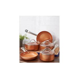 Quality 5 Pieces Die Cast Aluminum Non Stick Rose Pink Gold Cookware Sets Nonstick wholesale