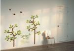 1600 * 1500mm Removable Green Tree Wall Sticker B086