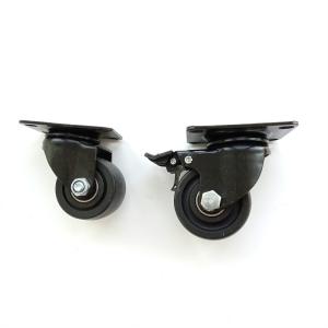 Quality Industrial Cart Medium Duty Caster Wheels 100mm 75mm Orange PVC wholesale