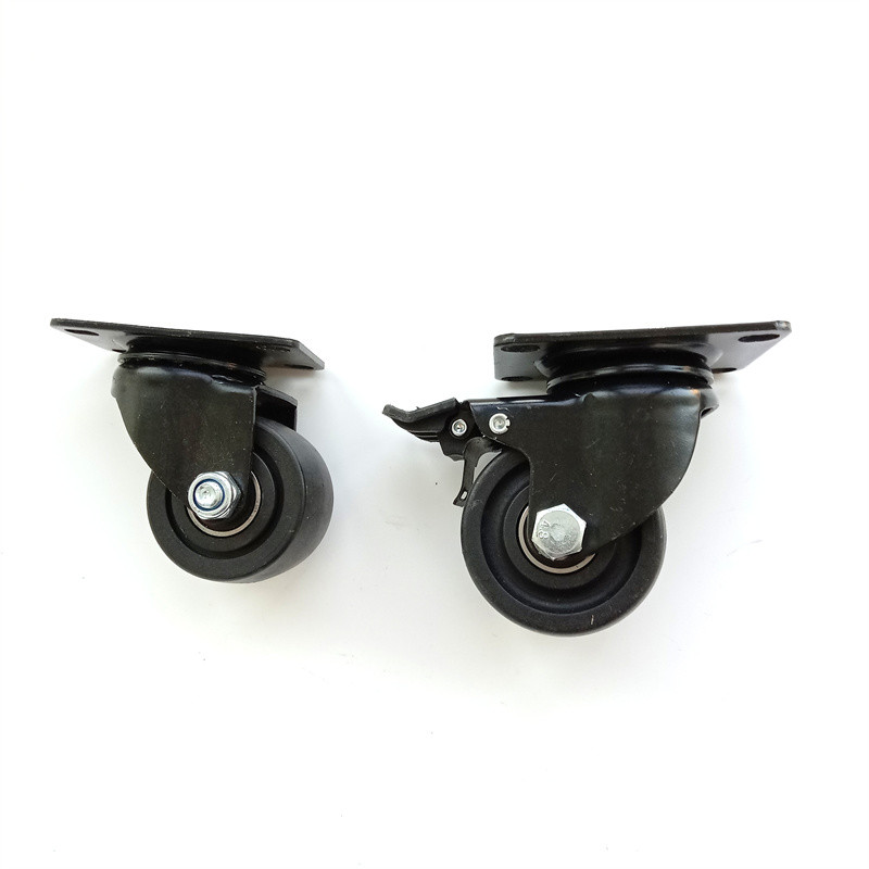 PU Polyurethane 50mm 200 Kg Castor Wheels Black White