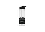 Silicon Band Plastic Straw Sports Water Bottle 750ml Capacity Impact Resistant