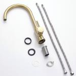 Sink Mixer Gold/Brass Color 304/316 Stainless Steel Kitchen Faucet With Hot/Cold