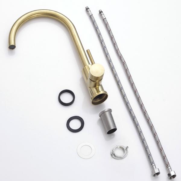 Saniary Ware Fittings Steel 304 Or 316 Body Kitchen Faucets Deck Mounted Single