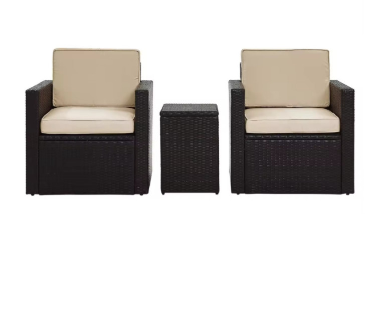 Indoor/Outdoor Furniture Sets Rattan All-Weather Washable Cushions with Coffee Table Rattan Sectional Sofa