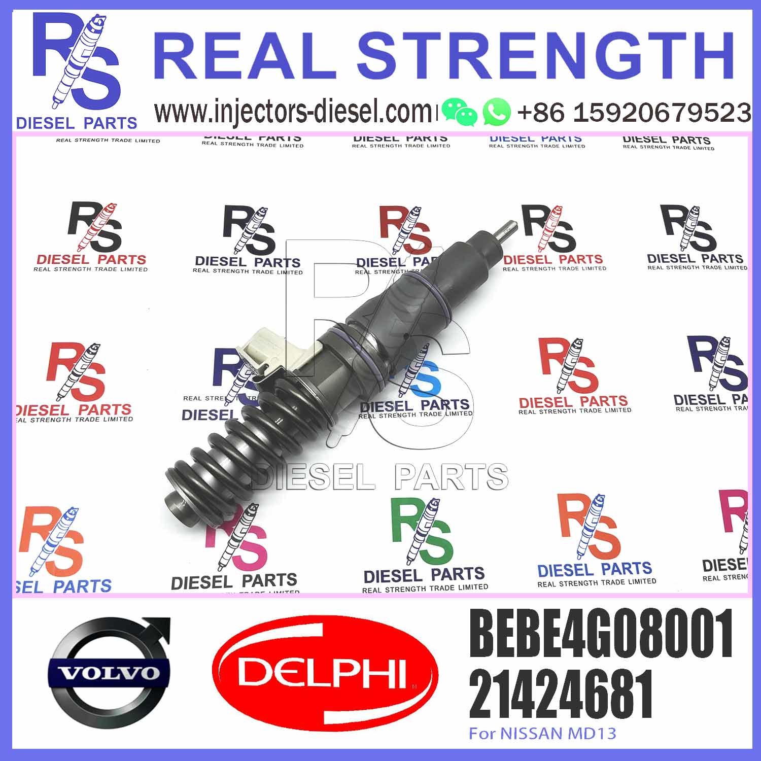 Diesel Fuel Common Rail Injector 21424681 BEBE4G08001 For E3.4 New Technology