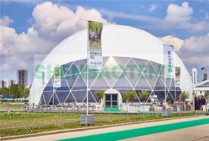 Quality Diameter 30m Event Dome Tent Large Geodesic Luxury Outdoor Event Custom Logo wholesale