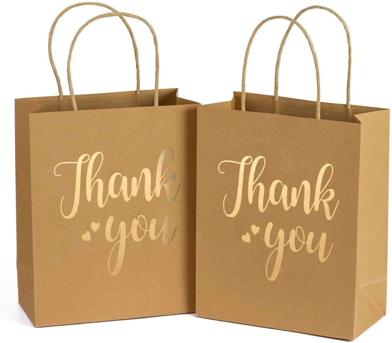 100% Eco Friendly Takeaway Paper Bags Recycled Gift Bags Bulk With Reinforced Handle