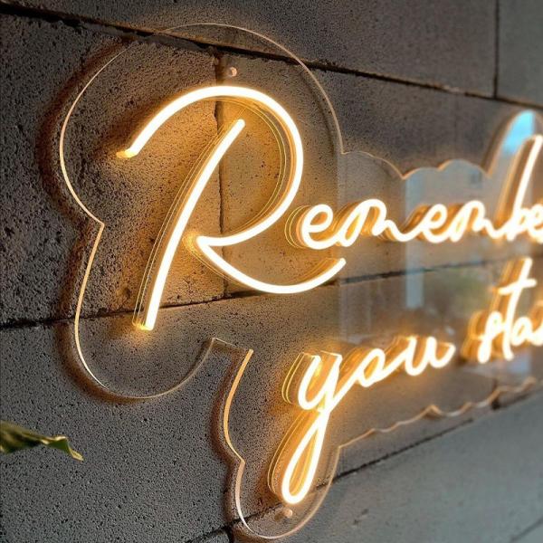 Tea Green Custom Wall Hanging Neon Sign Light USB/Battery Operated Birthday Gift