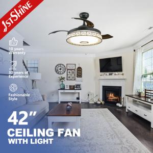 Quality Ultra Quiet Music Invisible Ceiling Fan Chandelier Remote Control wholesale