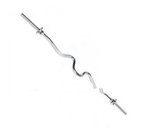 Quality Threaded Super Curl Weight Lifting Bar Hard Chrome Colour 47&quot; Size wholesale