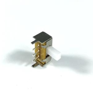 Quality DC12V 50mA 1P2T 2 Position 3 Pin Horizontal Push Button Tact Switch wholesale