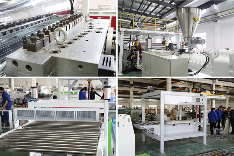700kg/H Twin Wall Hollow Roofing PVC Floor Extruder Spc Complete Flooring Line Machine