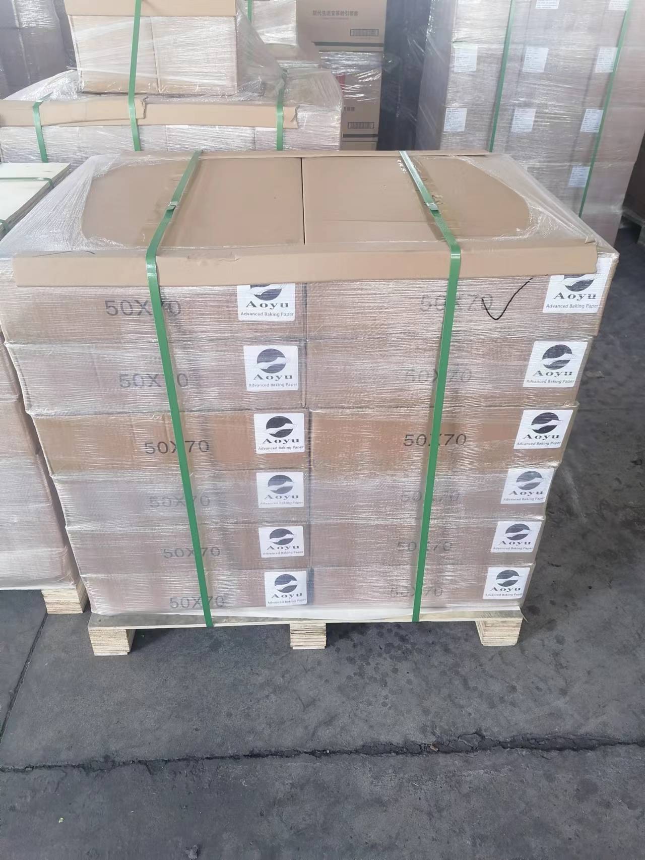 Coated Food Grade Silicon Baking Parchment Paper Large With Waterproof Coating