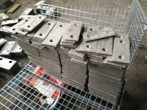 Quality Cr18 Feed Chute Liner Wear-resistant Castings AS2027 Hardness More Than HRC52 wholesale