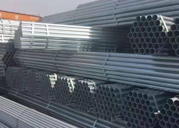 Non Fading Pre Galvanized Iron Tube , Sch 40 Galvanized Steel Pipe Long Service
