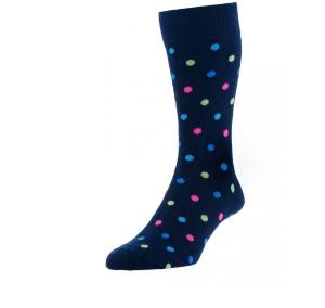 Quality custom dotted design cotton mens dress socks wholesale