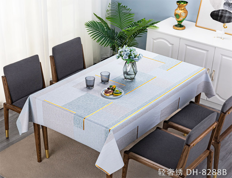 108 Inch 120 Inch Round Wedding Tablecloth Party PVC Flower Print Round Table Cover in Roll