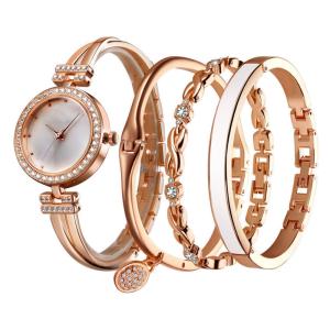 Quality 4piece Wrist Watch Gift Set , Watch Gift Box Set 86g Watch wholesale
