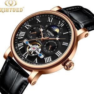 Quality Hardlex Dial Window Tourbillon Mechanical Watch 30M Daily Waterproof wholesale