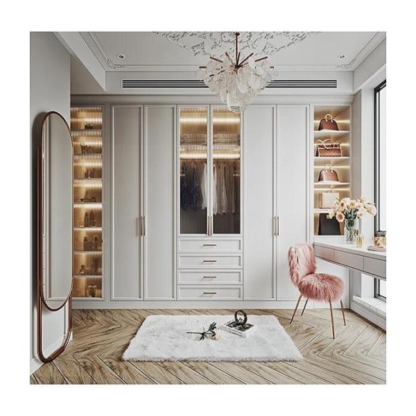 High End Customized Wooden Closet for Waterproof Wardrobes in Bedroom Customizat