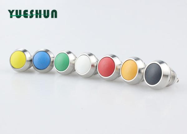 12mm Miniature Panel Mount Push Button Switches Red Green Blue Ball Round Head