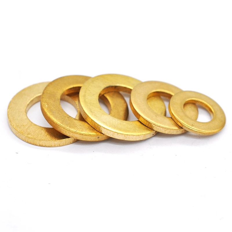 Plain Finish Thin Flat Washers for M2/M3/M4/M6/M8/M10/M12/M16 Screws in Heavy Industry