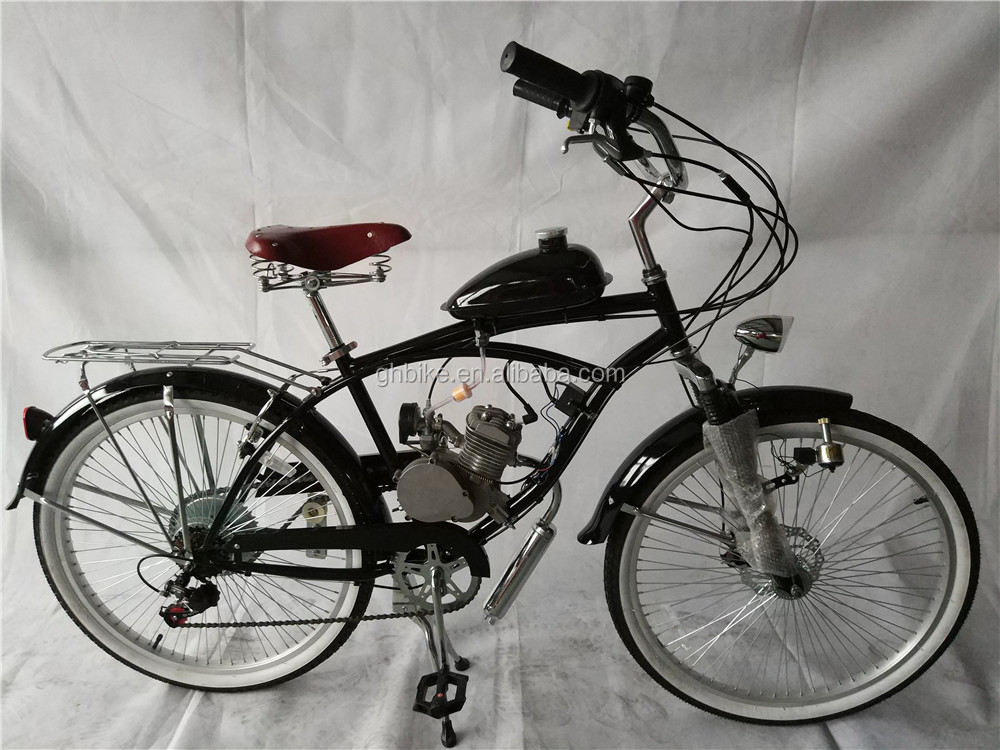 80cc Gasoline Moped Motorized Bike Engine Kit for Chopper Bicycle NO Training Wheels
