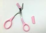 Pink Eyebrow Shaping Scissors / Tattoo Accessories For Microblading 40 G