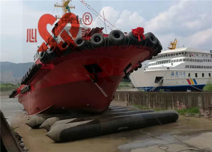 High Pressure Underwater Salvage Air Lift Bags Black color For Caisson