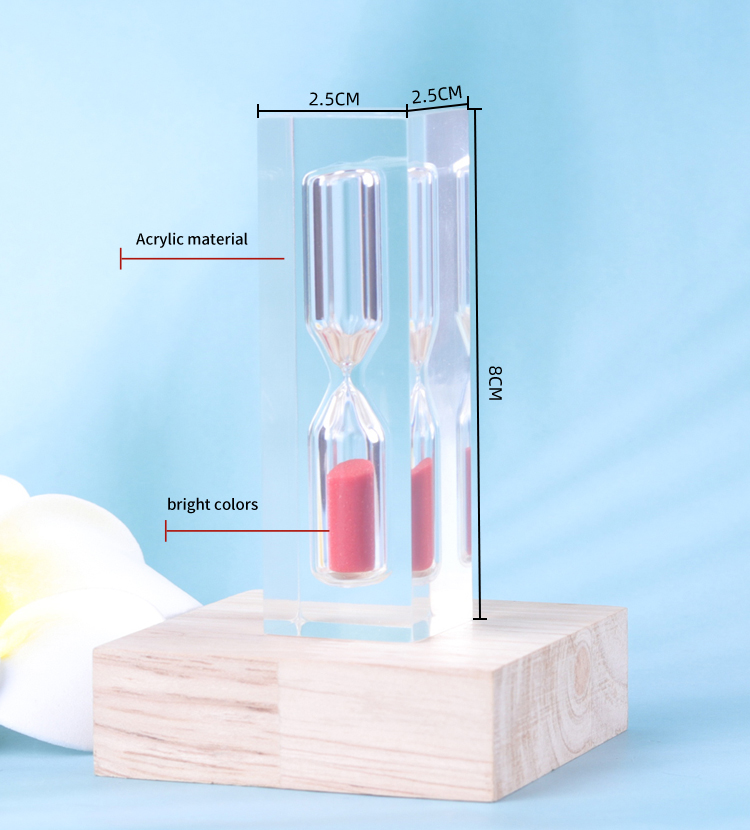 Christmas Acrylic Hourglass one Minute Three Minute Hourglass Sand Timer
