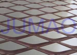 Perforated Strong Architectural Expanded Metal Flattened With Diamond Holes