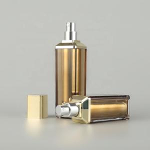 Quality 50ml Double Layer Acrylic Airless Cosmetic Bottles With Oblique Shoulder wholesale