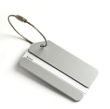 Aluminium alloy luggage tag, metal baggage tag, boarding pass, identity card, alumina tag,logo customized