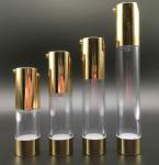 Screw Cap Airless Cosmetic Bottles Small Luxury Acrylic Recyclable Cosmetics