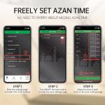 Equantu 1800mah AZAN Clock Portable Quran Speaker Bluetooth 2.1