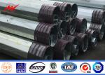 Hot Dip Galvanized Steel Pole Utility Power Electric Transmission Poles With
